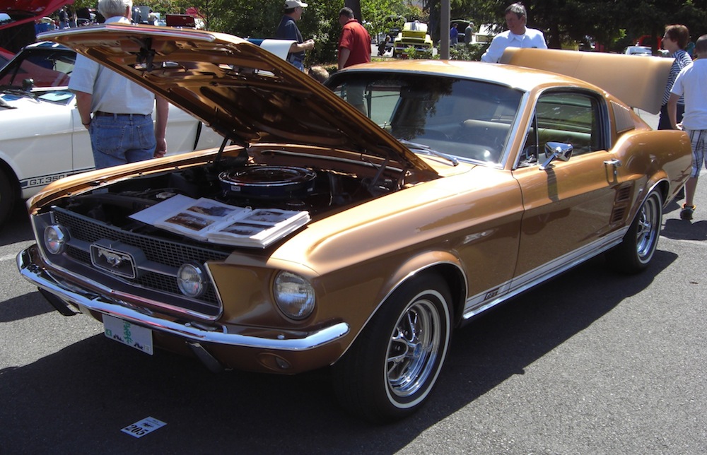 Burnt Amber Gold 1967 Mustang GT Fastback