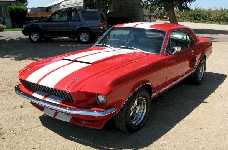 Red 68 Mustang GT