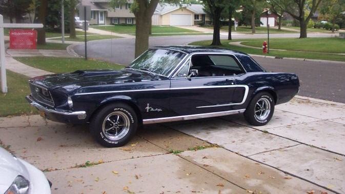 Presidential Blue 1968 Mustang