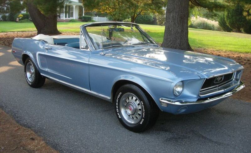 Brittany Blue 1968 Mustang