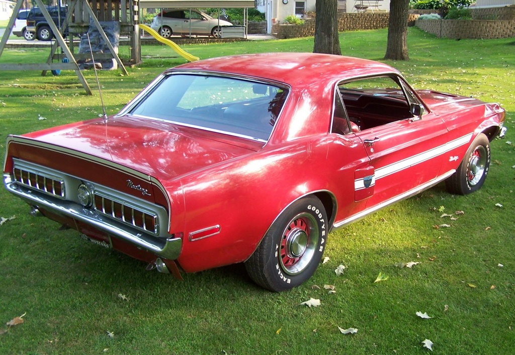 1968 Ford mustang candy apple red #7