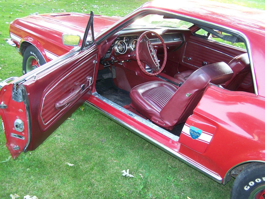 Red Interior 1968 Mustang GT High Country Special