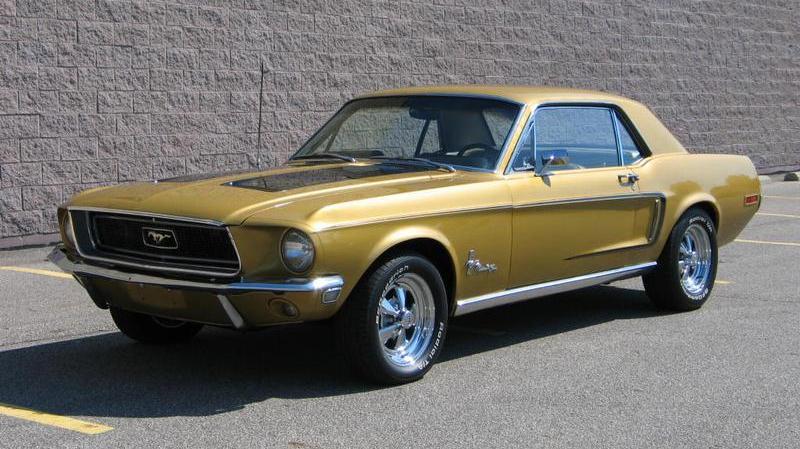 Gold Mustang