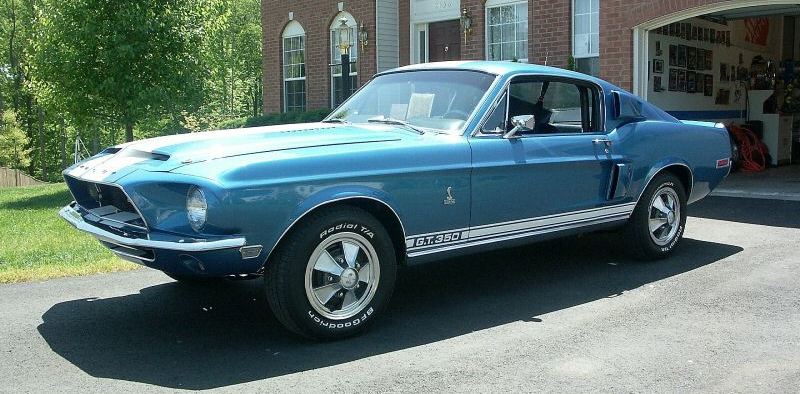 Medium Blue 1968 Shelby GT-350