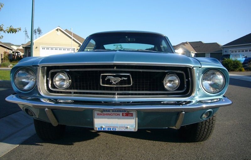 68 Acapulco Blue Mustang GT