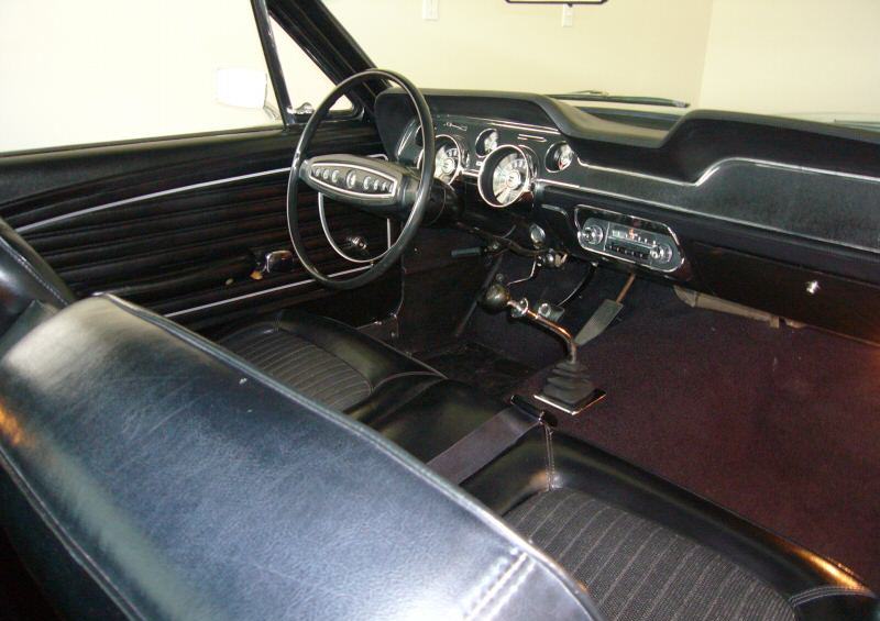 Interior view 1968 Mustang GT