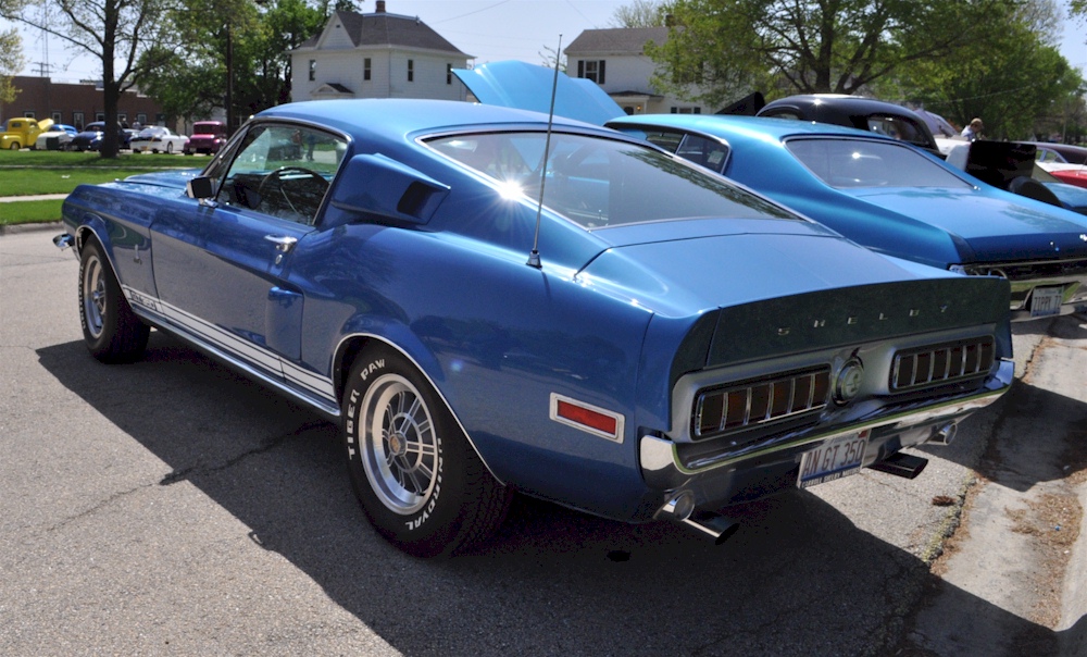 Acapulco Blue 1968 Ford Mustang Shelby Gt 350 Fastback
