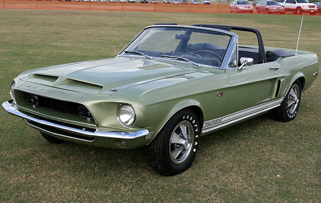 Lime Green 1968 Mustang Shelby GT500KR