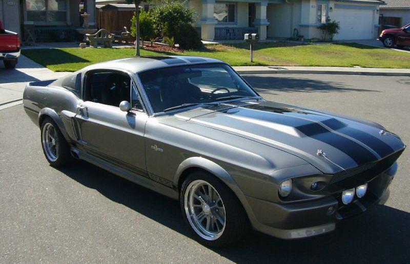 Gray 1968 Eleanor Shelby Mustang Fastback