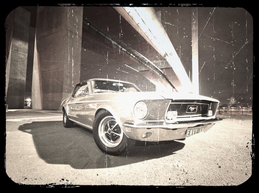 Lime Gold 68 Mustang