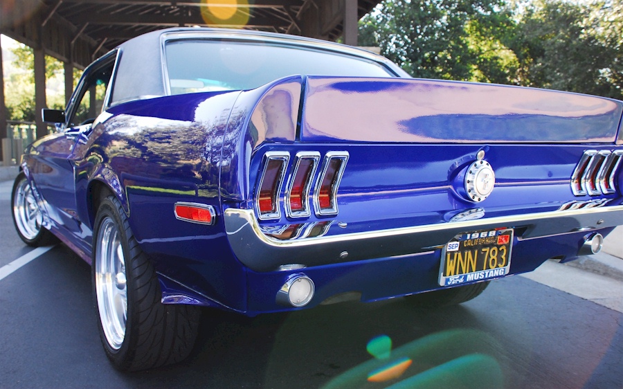 Blue 68 Mustang GT