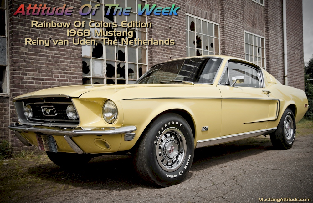 Special Order Yellow 1968 Rainbow of Colors Mustang fastback