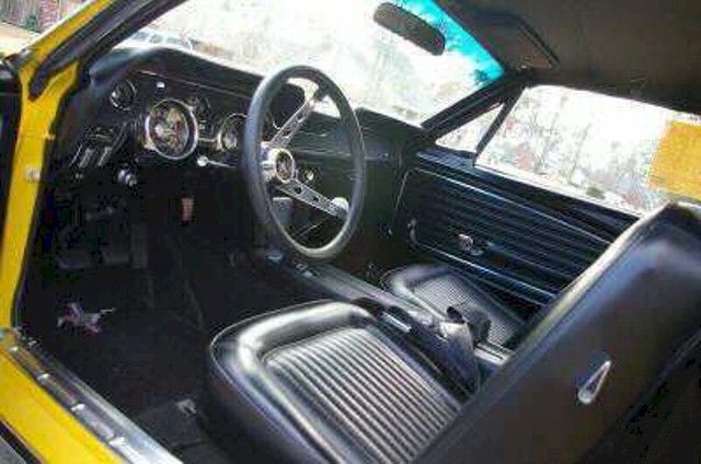 Interior 1968 Mustang Gold Nugget Special Hardtop