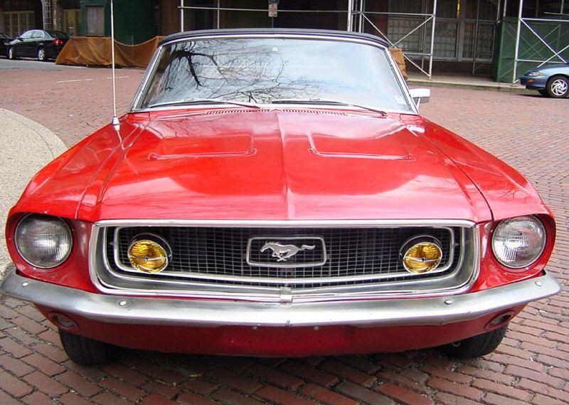 Candyapple Red 1968 Mustang Convertible