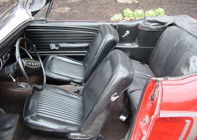 Interior view 1968 Mustang Convertible