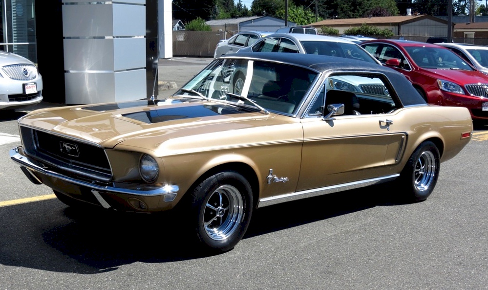 Sunlit Gold 1968 Mustang Gold Nugget Special