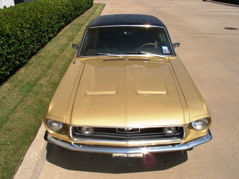 Sunlit Gold 1968 Mustang Hardtop