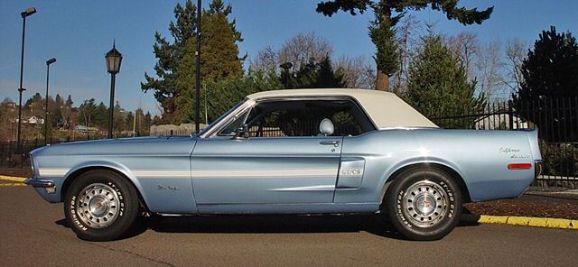 Brittany Blue 1968 Mustang GTCS Hardtop