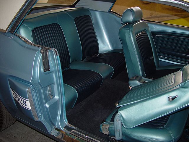 Rear Seat 1968 Mustang GTCS Hardtop