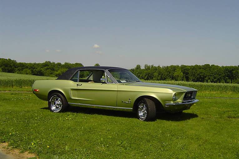 1968 Ford mustang lime gold #7