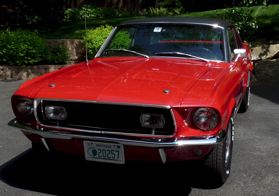 Candy Apple Red 1968 Mustang GT/CS