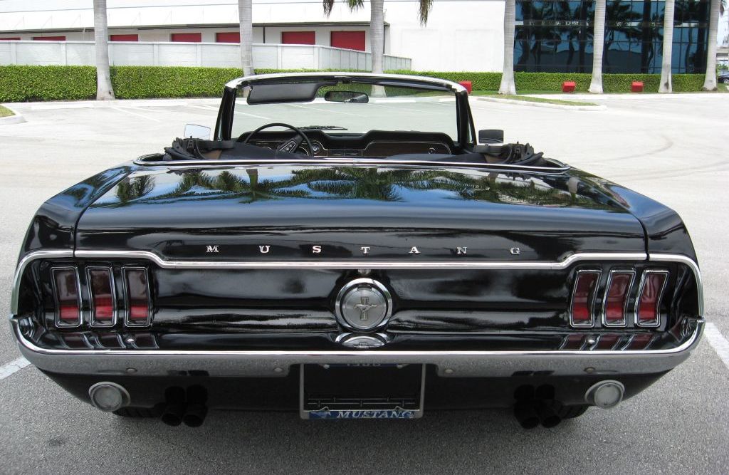 Raven Black 68 Mustang Convertible