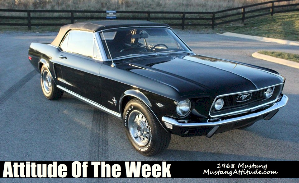 Raven Black 1968 Mustang Convertible