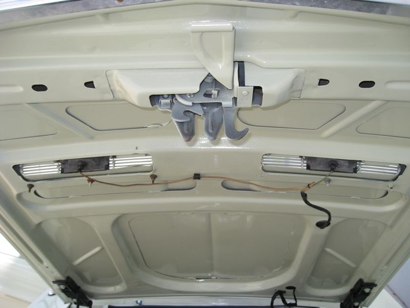 1968 Mustang Louvered Hood Inside View