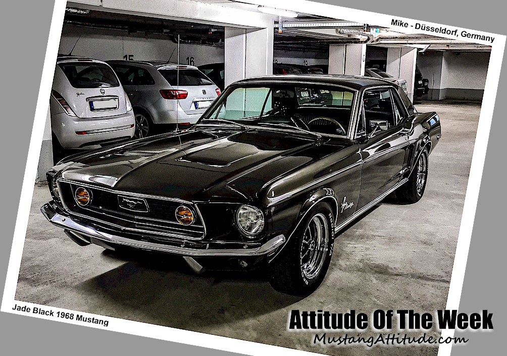 Jade Black 1968 Mustang