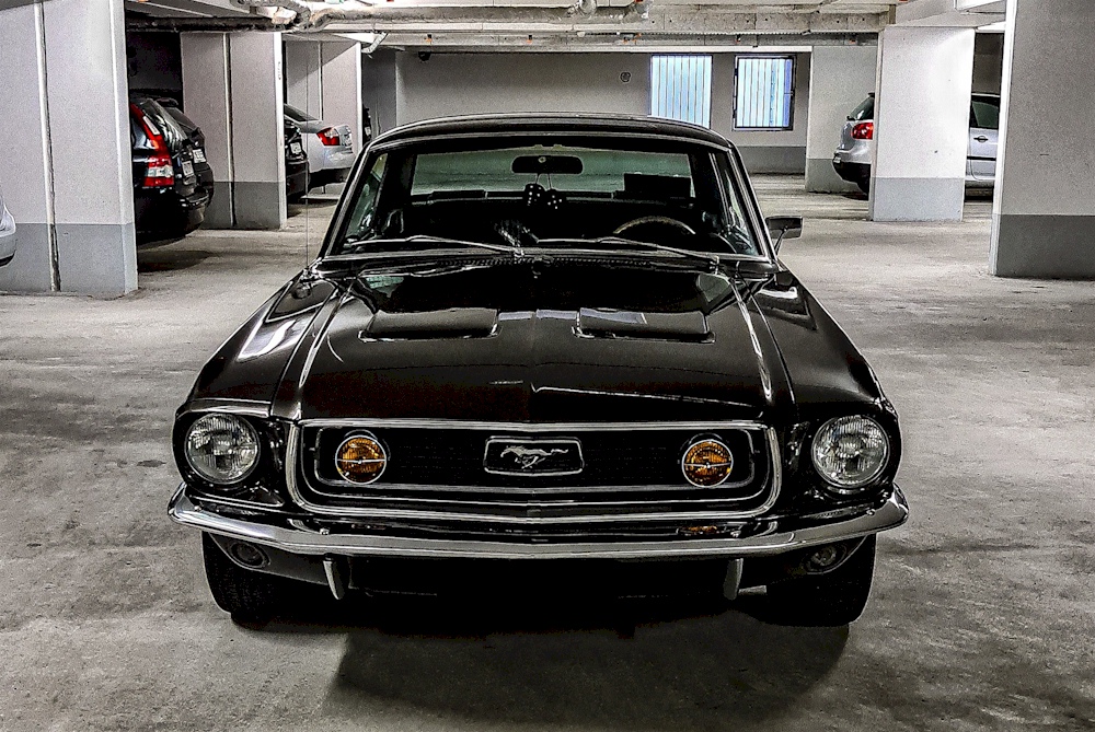 Jade Black 1968 Mustang