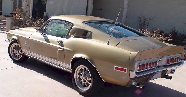 Gold 68 Shelby GT-500