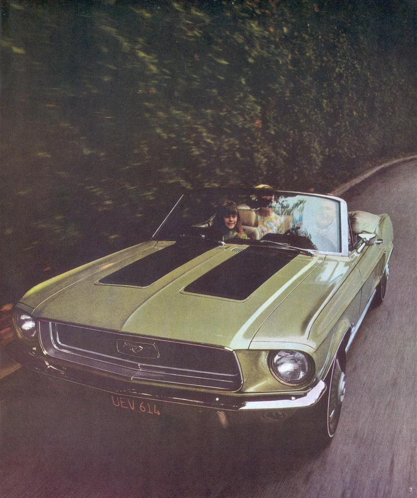 Page 7: 1968 Ford Mustang Promotional Brochure