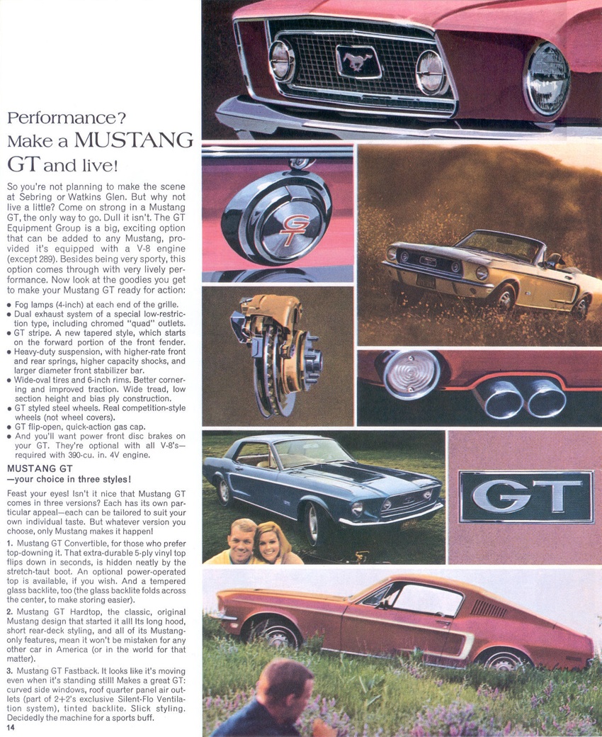 1968 Ford Mustang Sales Brochure