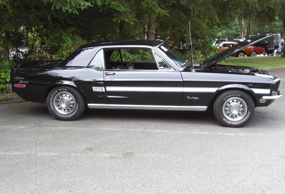 Raven Black 1968 Mustang GT/CS Hardtop