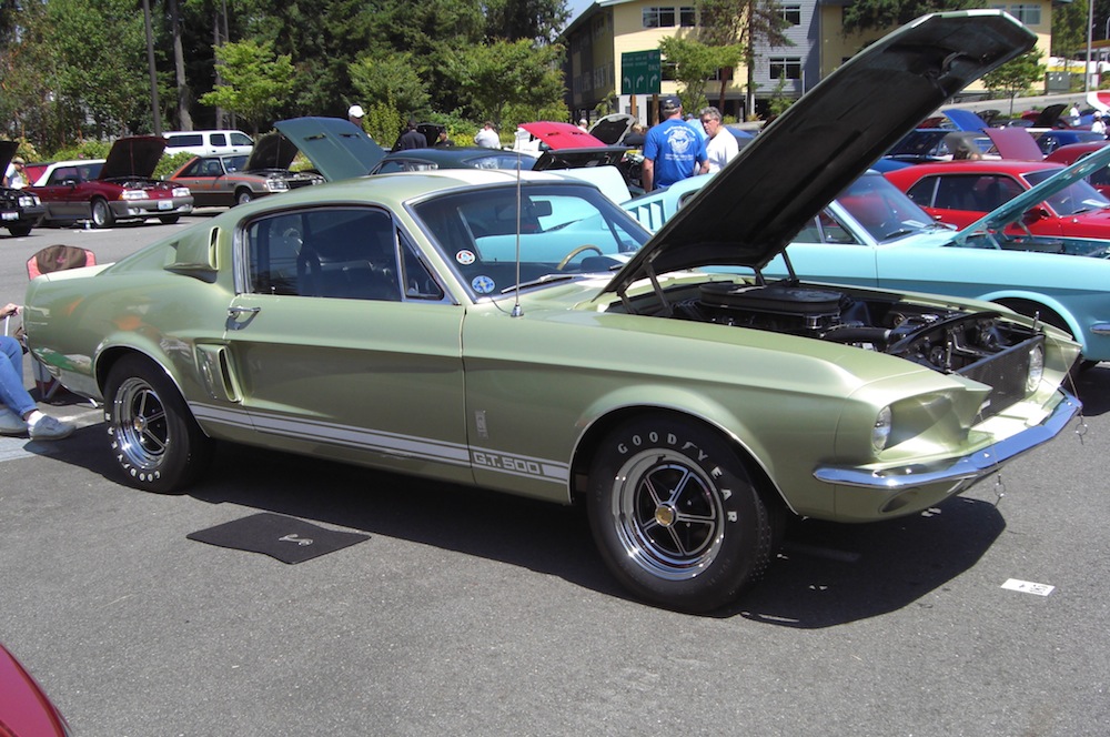 Lime Green 1968 Mustang GT500 Fastback