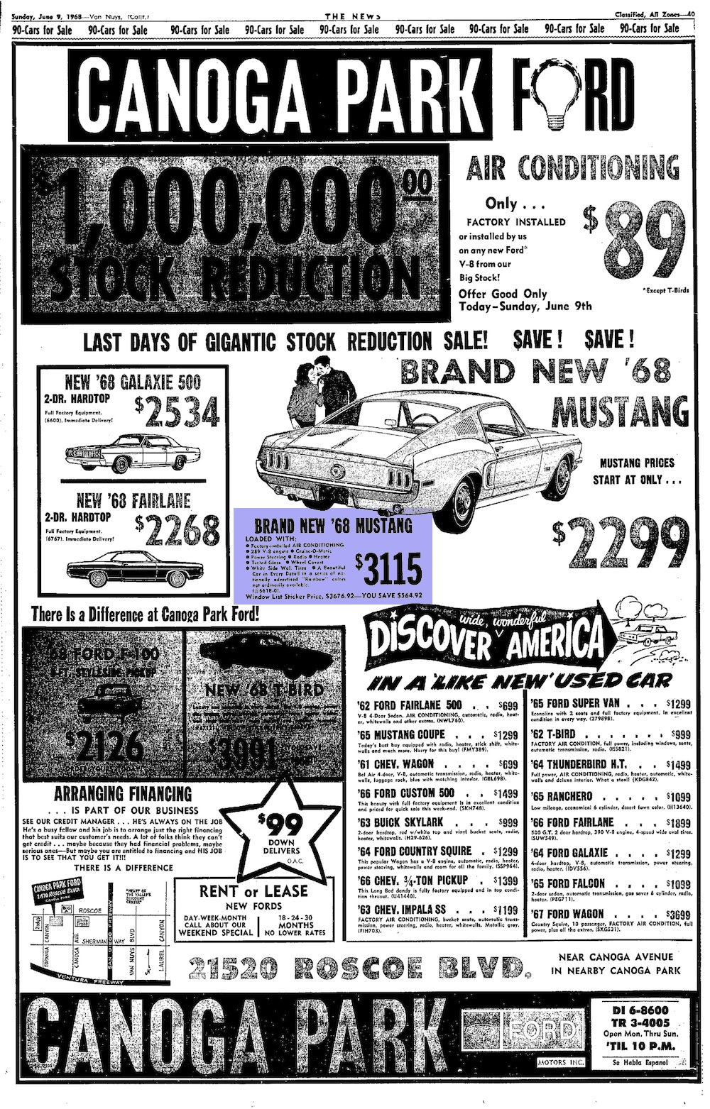 Canoga Park Ford Rainbow of Colors Mustang Promotion
