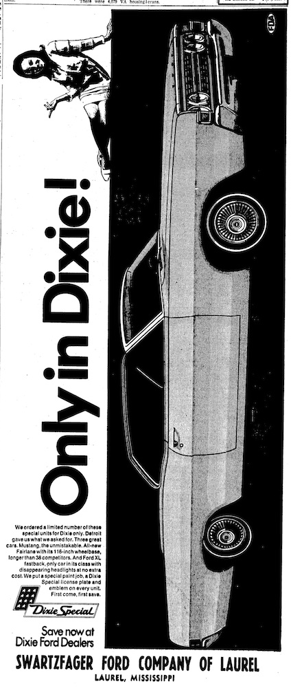 1968 Dixie Special Mustang full ad