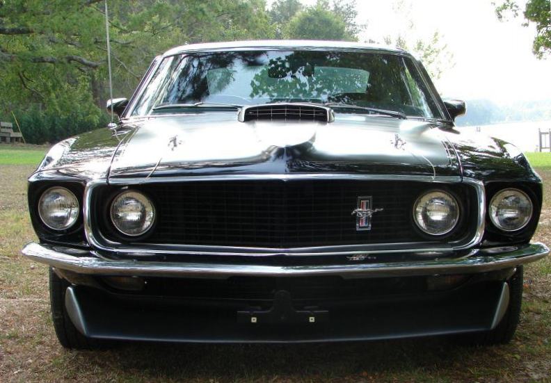 Raven Black 1969 Mustang Mach 1