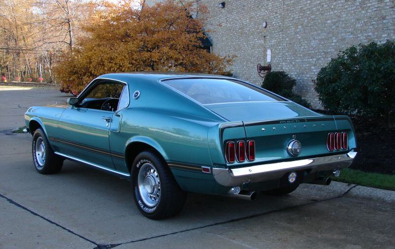 1969 Ford mustang mach 1 silver jade #5