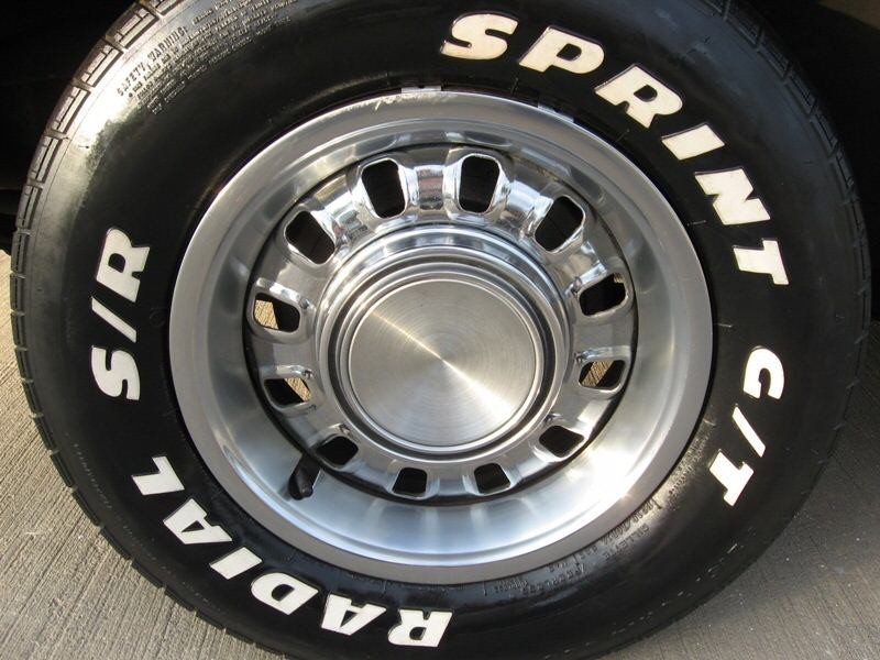 chrome styled steel wheel close-up