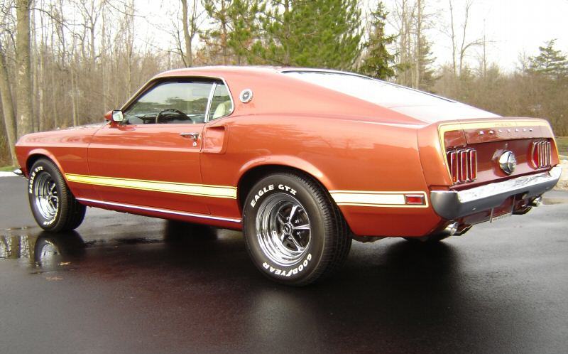 Indian Fire Red 1969 Mustang Mach1 Fastback