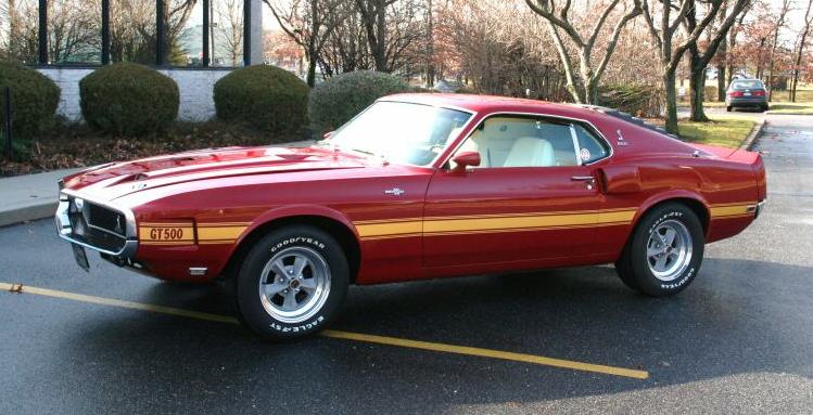 Candy Apple Red 1969 Mustang Shelby GT-500 Fastback