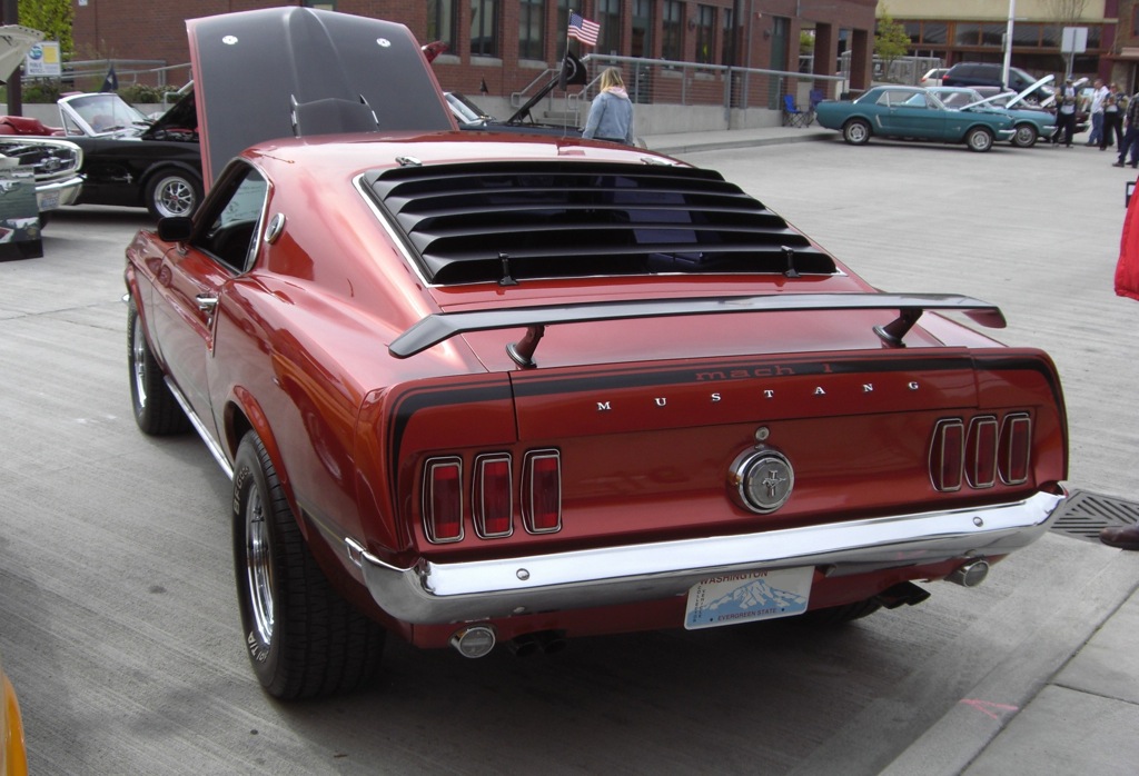 Indian Fire Red 1969 Mustang Mach 1 Fastback