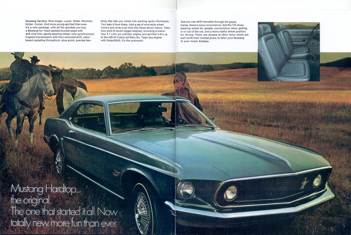 Page 6 & 7: 1969 Mustang Promotional Brochure