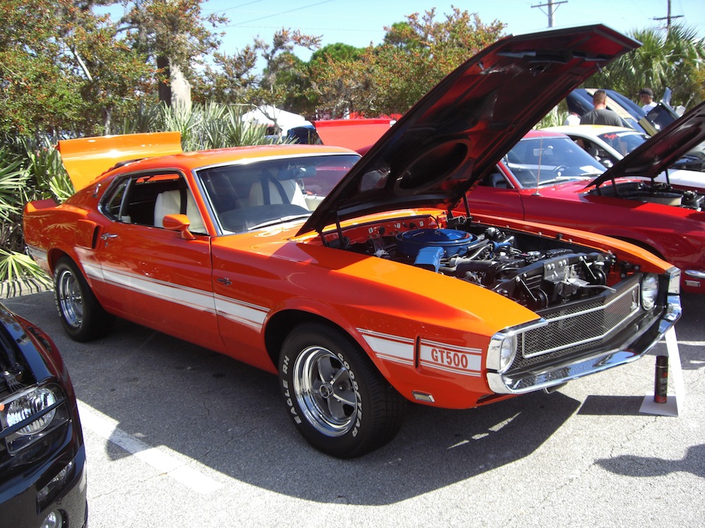 Competition Orange 1969 Mustang Shelby GT500 Fastback