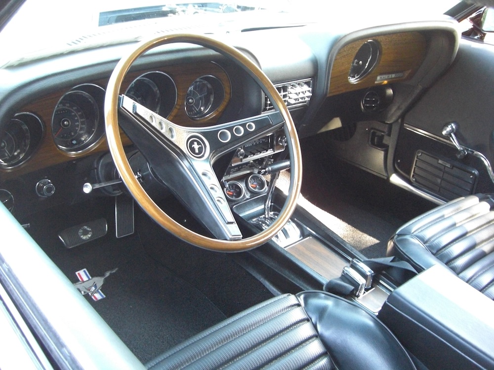 Black Interior 69 Mustang Mach 1