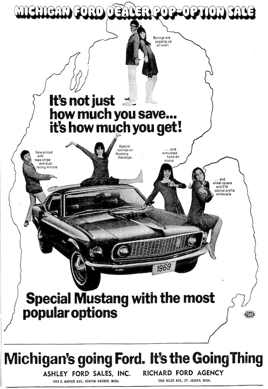 Pop Option 1969 Mustang in Michigan