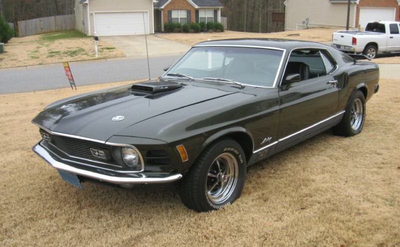 1970 Ford mustang mach 1 green #8