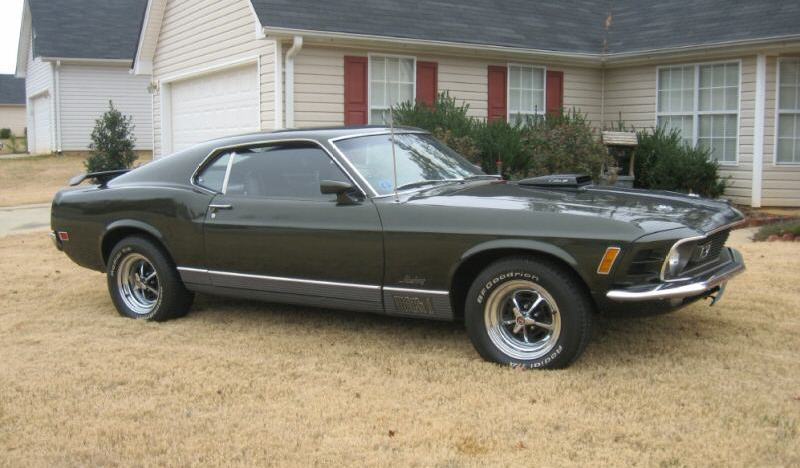 1970 Ford mustang mach 1 green #9