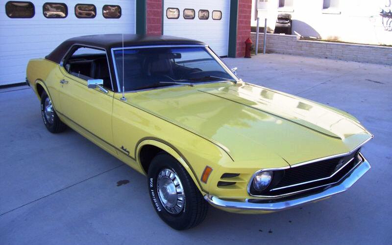 Competition Yellow 1970 Mustang Grande Hardtop